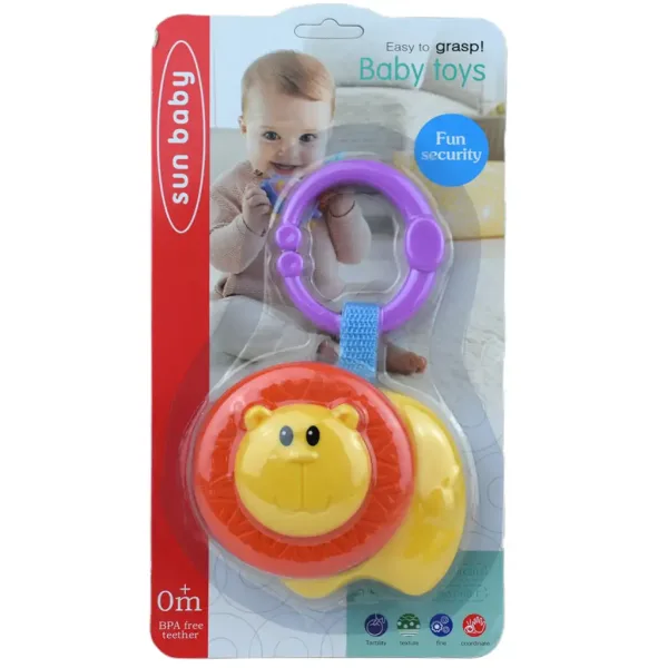 Sun Baby: Veselý lev bez BPA dětská chrastítka obrázek 3