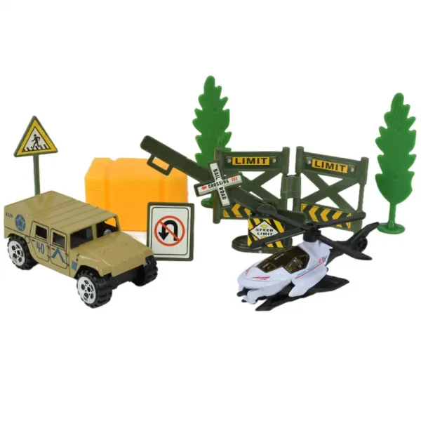 Super Army: Vojenská hračková sada s vozidly a doplňky v několika variantách 1ks obrázek 6