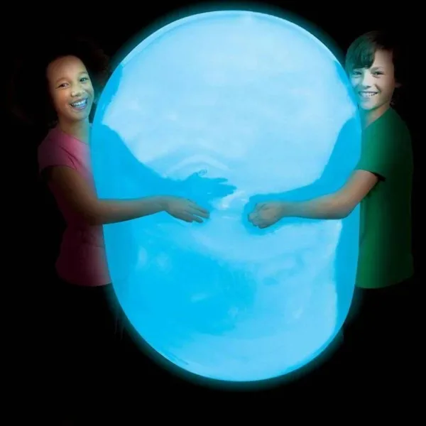 Super Glo Wubble svítící bublinový míč modré barvy 75 cm obrázek 2
