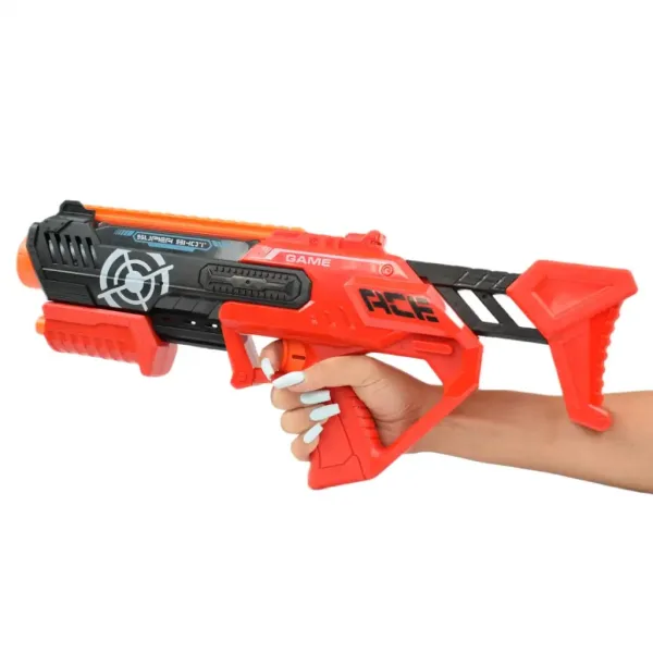 Super Shoot: Manuální pěnová střelná zbraň s náboji 47cm obrázek 4