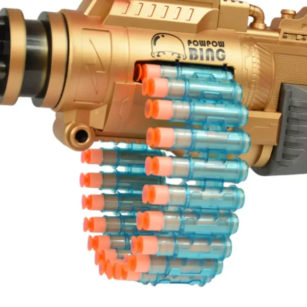 SuperShoot: Elektronický obří pěnový kulomet s náboji a baterií 70cm obrázek 8