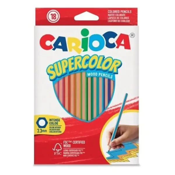 Supercolor barevná tužka 18ks sada - Carioca obrázek 1