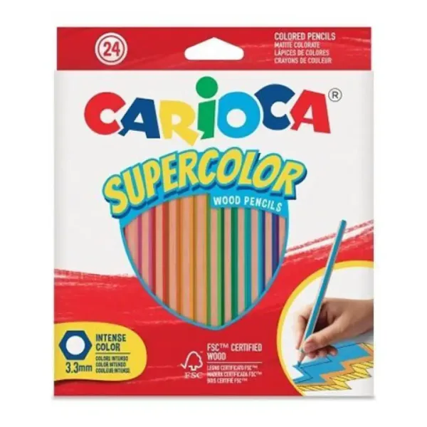 Supercolor barevné tužky 24ks sada - Carioca obrázek 1