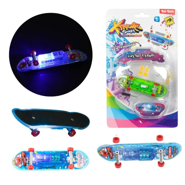 Svítící fingerboard prstový skateboard v několika variantách 1ks obrázek 2