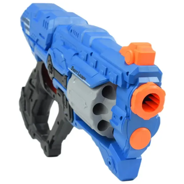 Swift Launcher: Ruční houbačka s bubnovým zásobníkem, náboji a terčem 32cm obrázek 3