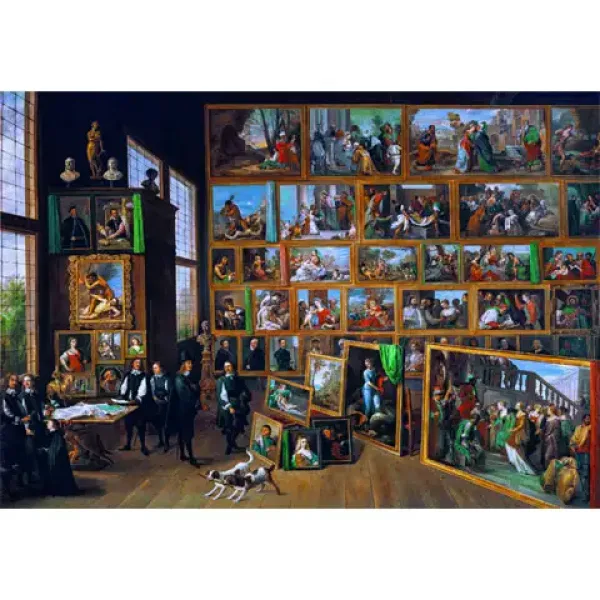 Teniers: Arcivévoda Leopoldova sbírka Muzeum HQC puzzle 2000 kusů - Clementoni obrázek 2