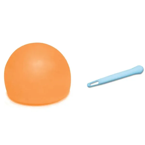 Tiny Glowzilla Wubble svítící neonový bublinový míč oranžové barvy 30 cm obrázek 3