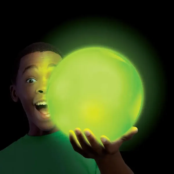 Tiny Glowzilla Wubble svítící neonový bublinový míč zelené barvy 30 cm obrázek 2