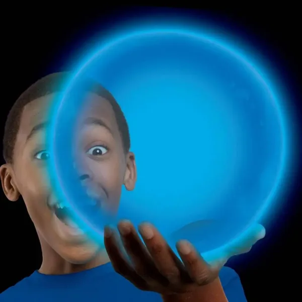 Tiny Wubble svítící ve tmě modrý bublinový míč 30 cm obrázek 2