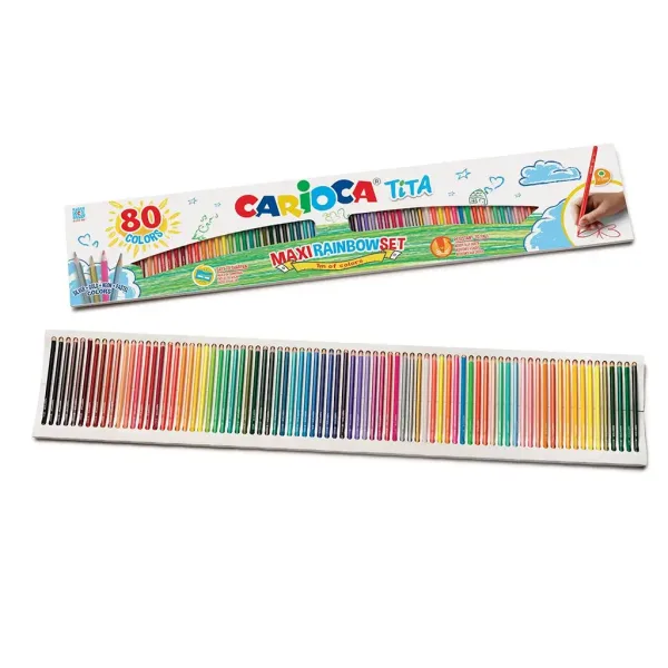Tita Maxi Rainbow 80ks barevná sada tužek - Carioca obrázek 2