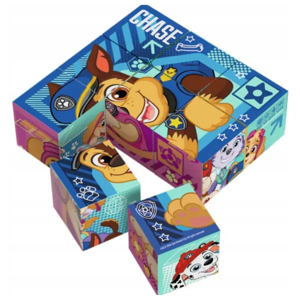 Tlapková patrola 9dílné kostkové puzzle - Trefl obrázek 2