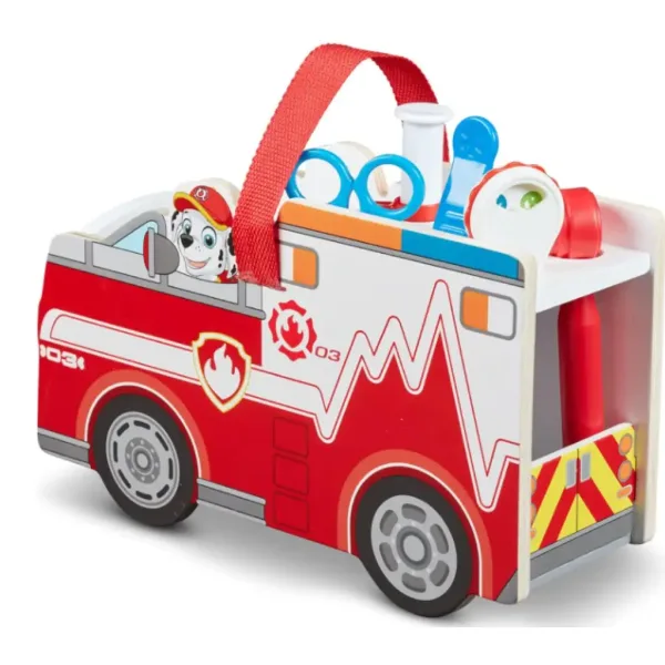 Tlapková patrola Marshall dřevěná sada hasičského auta s doplňky - Melissa & Doug obrázek 3