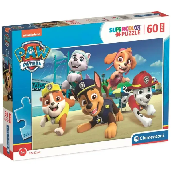 Tlapková patrola: Maxi Super Color Puzzle 60 dílků - Clementoni obrázek 1