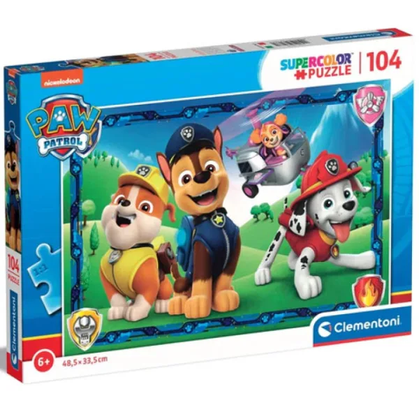 Tlapková patrola Supercolor puzzle 104 dílků - Clementoni obrázek 1