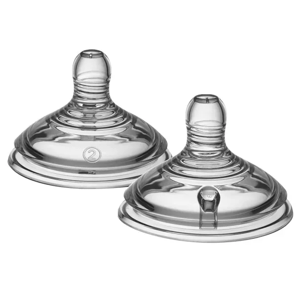 Tommee Tippee: Closer to Nature savičky na láhev, střední průtok, 2 ks (od 3 měs.) obrázek 2