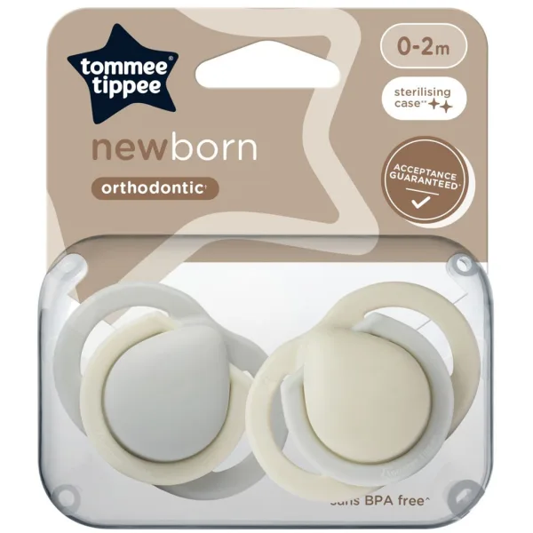 Tommee Tippee: Newborn dudlíky pro novorozence, sada 2 ks, v několika provedeních (0–2 měs.) obrázek 2