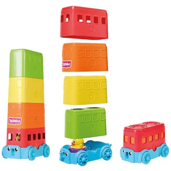 Tomy: Toomies - Peek-a-boo vajíčka patrový autobus hračka set obrázek 3