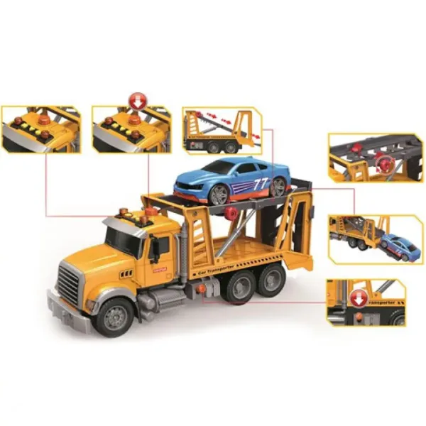 Toystar Nákladní auto pro přepravu aut s osvětlením a zvukem 36cm obrázek 2