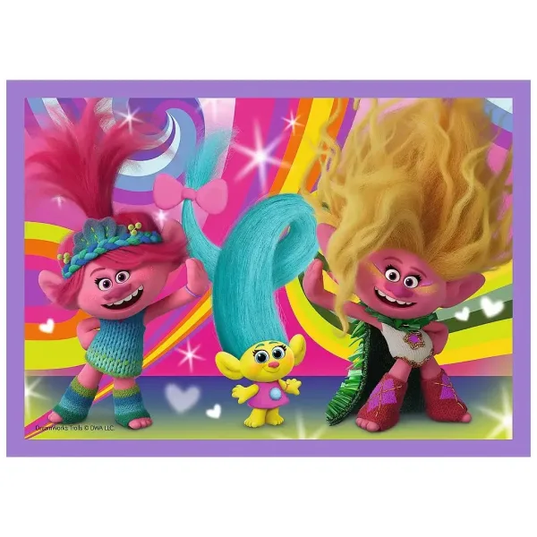Trollové 3: 4 v 1 puzzle set - Trefl obrázek 5