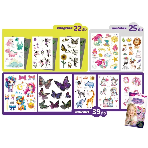 TyToo: Cuties & Beauties Sada tetovacích nálepek obrázek 2