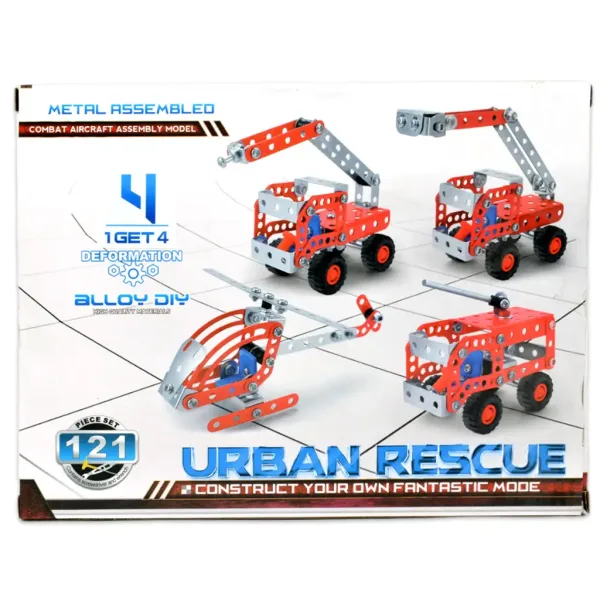 Urban Rescue: Stavebnice záchranného vozidla s 121 díly obrázek 5