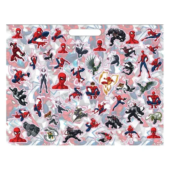 Úžasný Spiderman malovací set s nálepkami a 3 voskovými pastelkami. obrázek 3