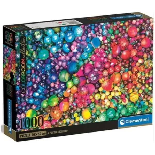 Vánoční ozdoby ColorBoom Collection 1000 dílků puzzle s plakátem - Clementoni obrázek 1