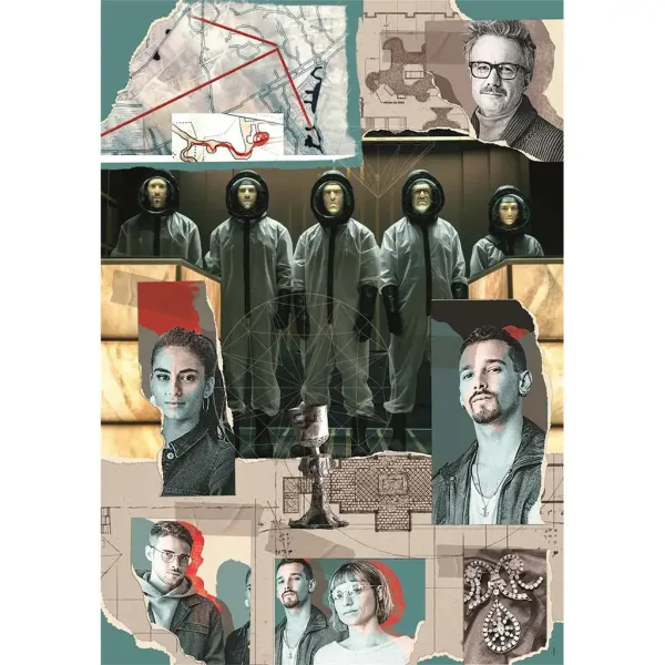 Papírový dům: Berlín - postavy 1000dílné Compact puzzle 50x70cm - Clementoni obrázek 2
