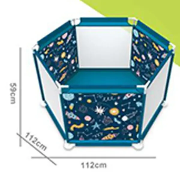 VivaKids ohrádka s vesmírnou lodí 112x59 cm obrázek 2