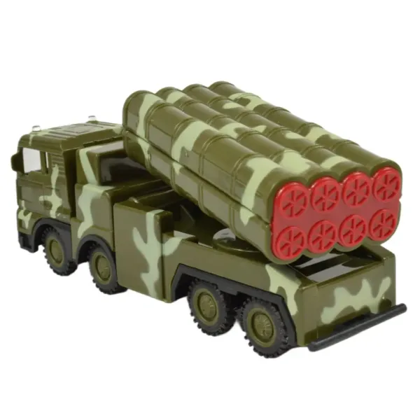 Vojenská síla: Vojenský nákladní automobil s raketometem v maskovacím vzoru 16cm obrázek 3