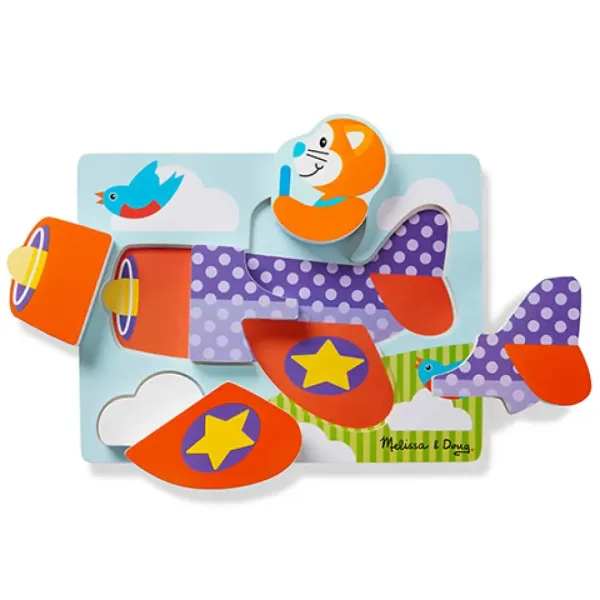 Vozidla dřevěné obří puzzle - Melissa & Doug obrázek 4