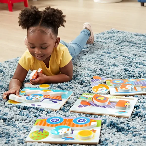 Vozidla dřevěné obří puzzle - Melissa & Doug obrázek 5