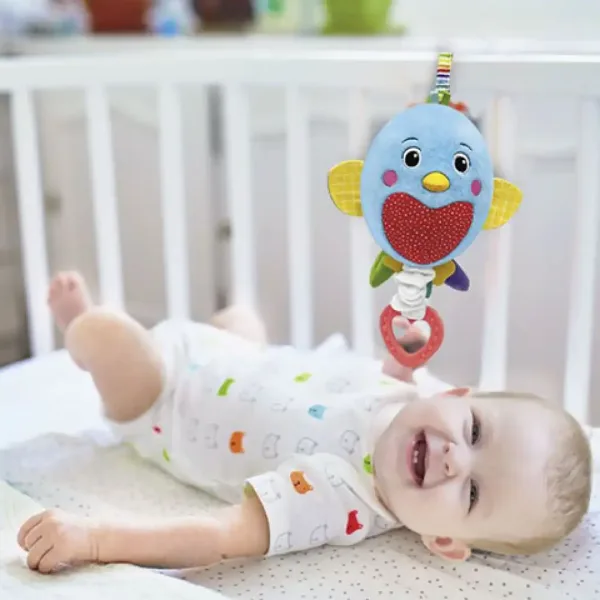 Vytahovací plyšový ptaček s hudbou - Clementoni baby obrázek 3