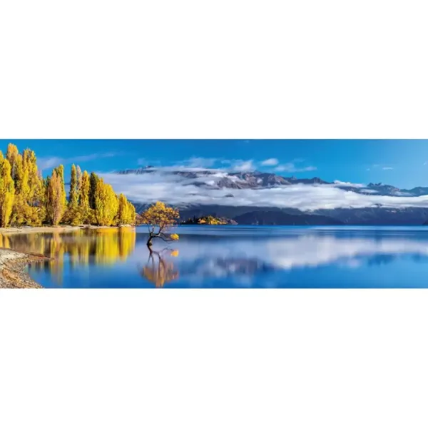 Wanaka zlatý odraz 1000dílné HQC panoramatické puzzle - Clementoni obrázek 2