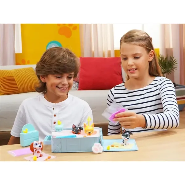 Washy Friends: Color Reveal koupací 3 psí figurky s jacuzzi a doplňky obrázek 2