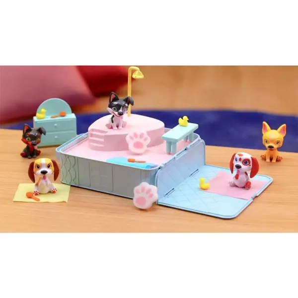 Washy Friends: Color Reveal koupací 3 psí figurky s jacuzzi a doplňky obrázek 4