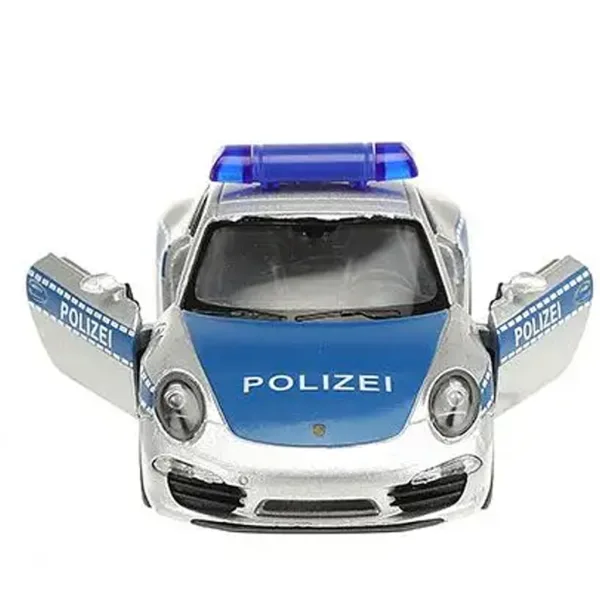 Welly: Kovový model policejního auta Porsche 911, 11 cm obrázek 2