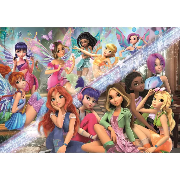 Winx Club víly 180dílné Super Puzzle - Clementoni obrázek 2