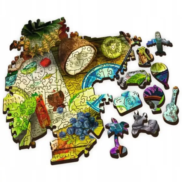 Wood Craft: Barevné koktejly dřevěné puzzle 500+1 ks - Trefl obrázek 3