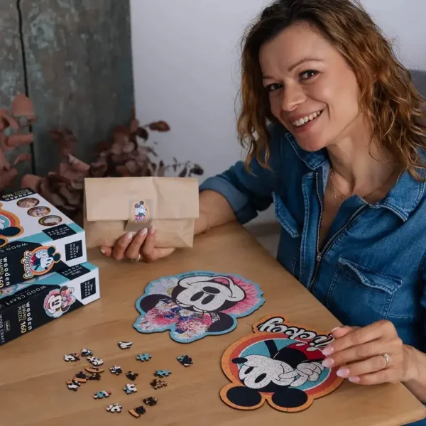 Wood Craft: Disney - Retro Mickey Mouse 160 ks prémiové dřevěné puzzle - Trefl obrázek 3