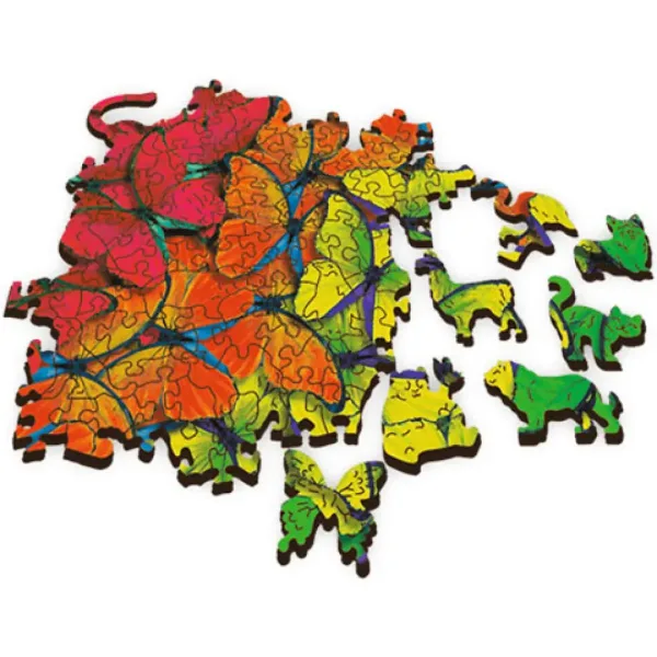 Wood Craft: Duhové motýly dřevěné puzzle 500+1 dílků - Trefl obrázek 3