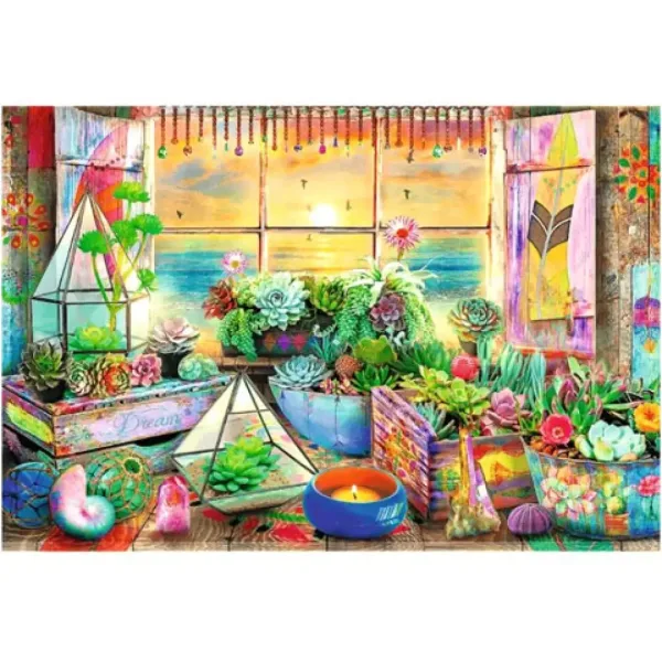Wood Craft: Pobřežní chata z dřevěných puzzle 500+1 ks - Trefl obrázek 2