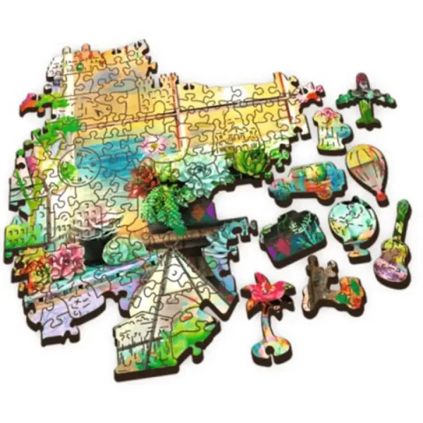 Wood Craft: Pobřežní chata z dřevěných puzzle 500+1 ks - Trefl obrázek 3