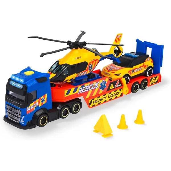 Záchranný vůz s vrtulníkem a autem - Dickie Toys obrázek 3