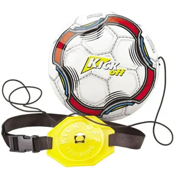 Kick Off – gumový fotbalový míč s upevněním k opasku, 23 cm obrázek 2