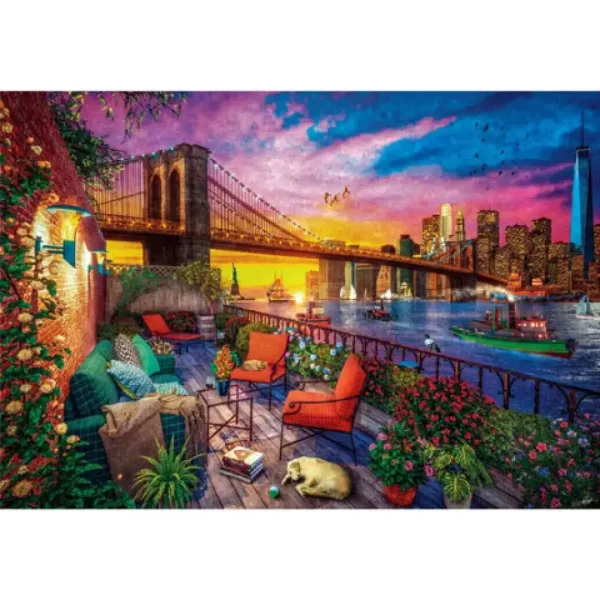 Západ slunce na Manhattanu HQC puzzle 3000 dílků - Clementoni obrázek 2