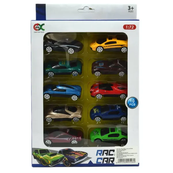 Závodní auto: Sada 10 závodních aut 6cm 1/72 obrázek 5