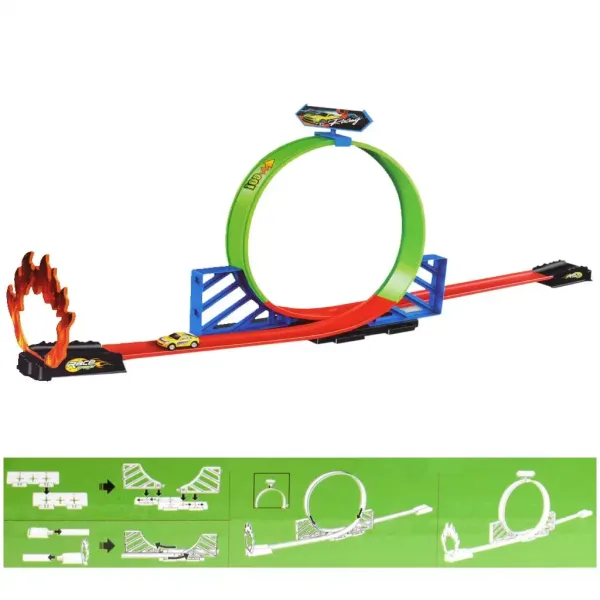 Závodní dráha Track Racing s 360° super smyčkou a jedním malým autem obrázek 3