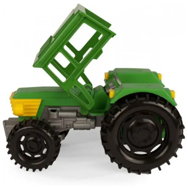 Zelený traktor s přívěsem na koně 38 cm - Wader obrázek 2