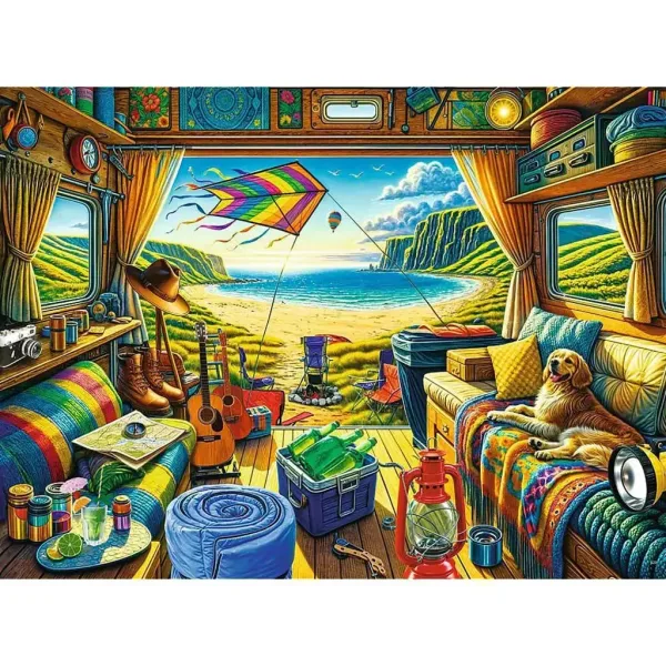 Život v obytném autě prémiové plus 1000dílné puzzle - Trefl obrázek 2